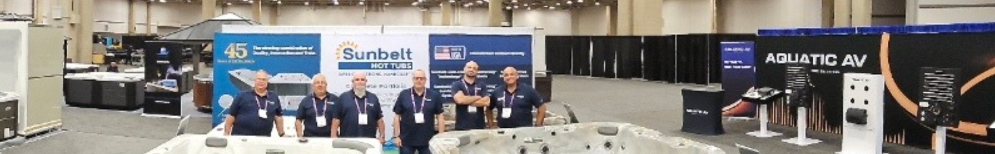 The Sunbelt team representing the brand at a trade show